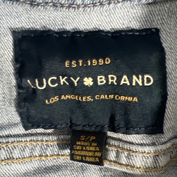 LUCKY BRAND light blue Denim long sleeve Jacket S/P - Picture 4 of 8